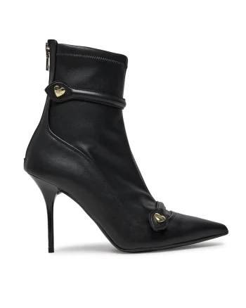 Botine dama JA21099G0LIEZ000,  Piele ecologica, Negru,