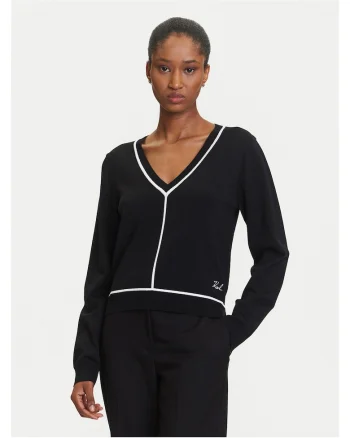 Pulover dama  negru, din material de calitate