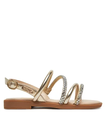 Sandale copii  piele ecologica, model Platinum, pentru fete, auriu