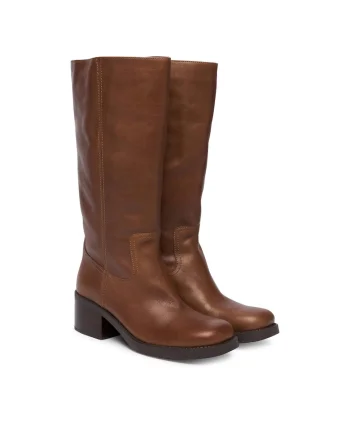 Cizme dama  CCH81, piele naturala, maro