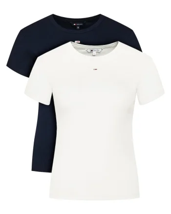Set 2 tricouri dama,  Bleumarin/Ecru,