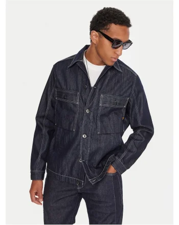 Camasa barbati,  denim, bleumarin
