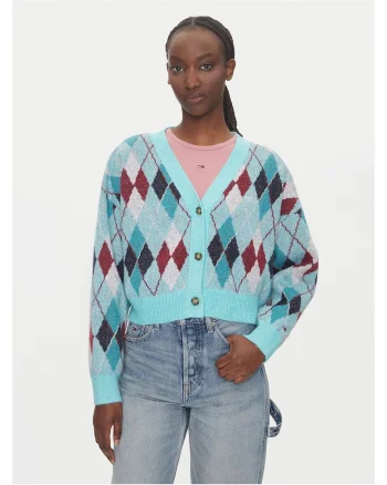 Cardigan dama  verde, pulover tricotat