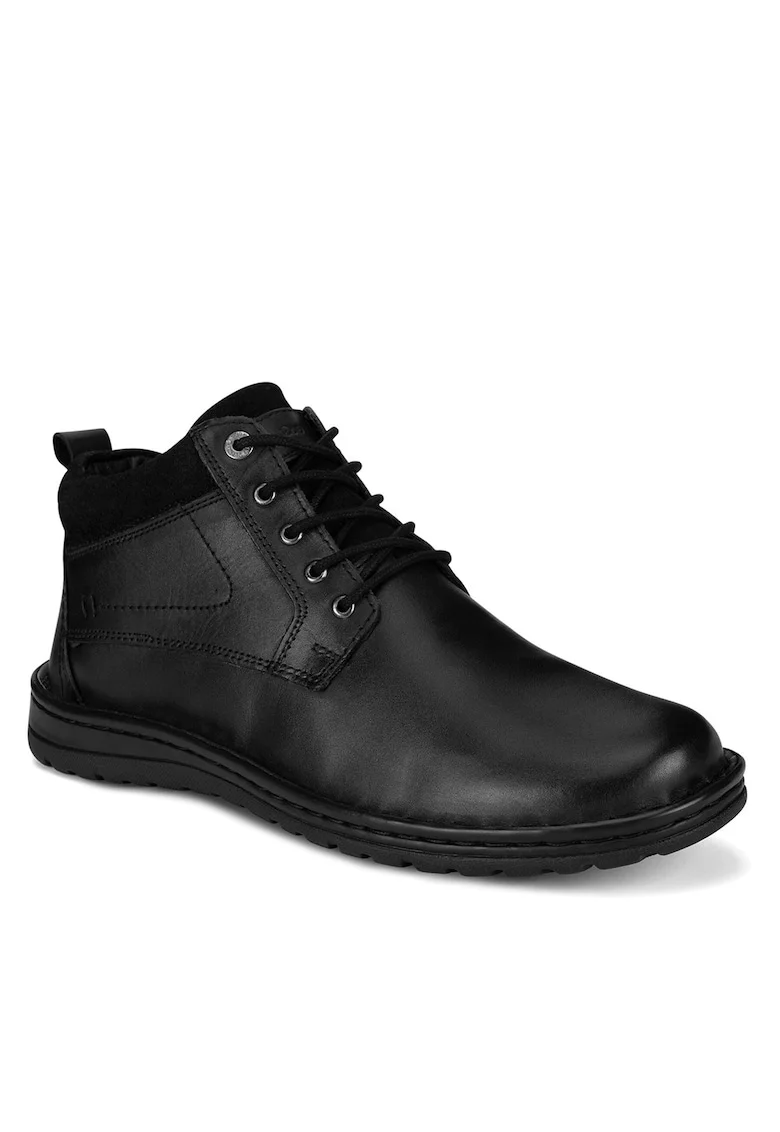 Ghete barbati  FIZA-01 MI18, piele naturala, negru