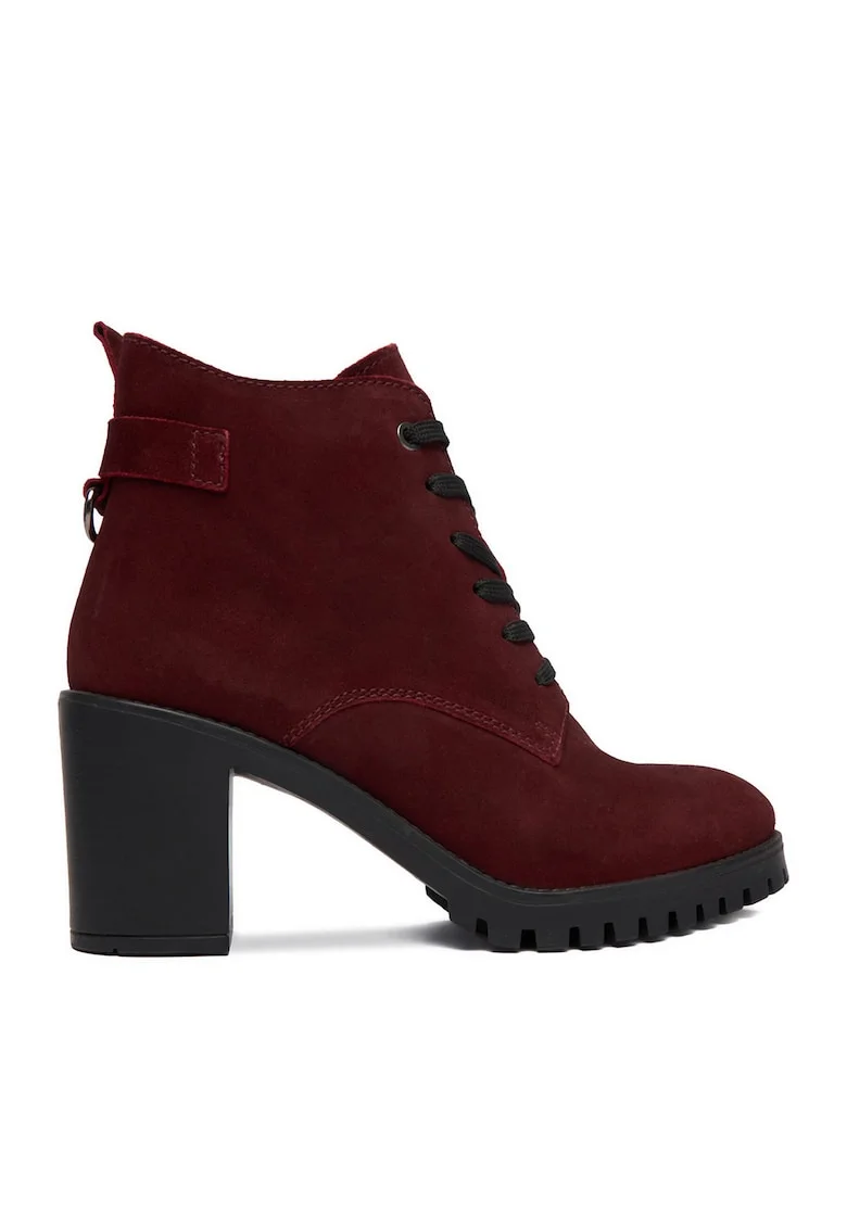 Botine dama CEO-WI23-LUM-02,  Piele naturala, Bordeaux