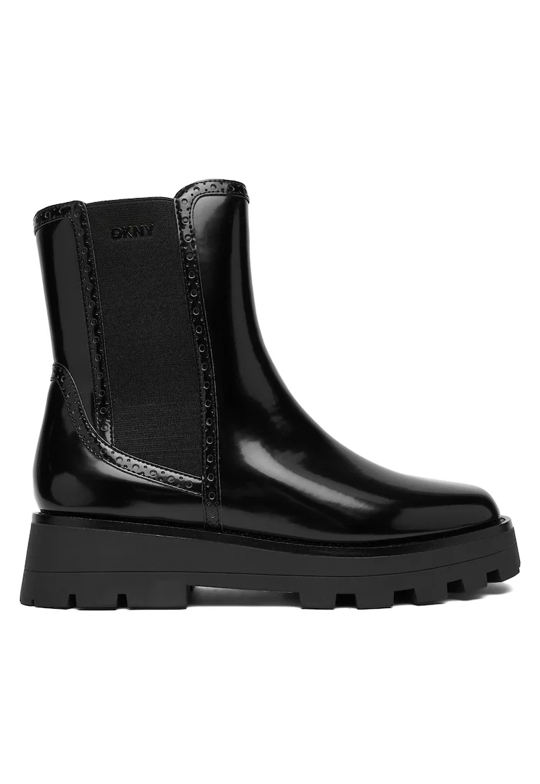Ghete dama  Sanchit K4569875, piele ecologica, negru