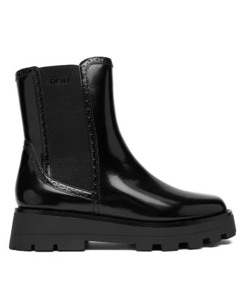 Ghete dama  Sanchit K4569875, piele ecologica, negru
