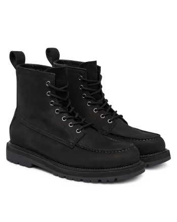 Cizme barbat  model Jay, piele naturala, negru