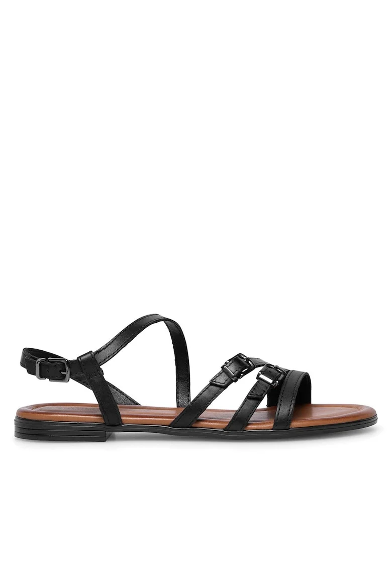 Sandale dama,  ARENA, piele naturala, negru