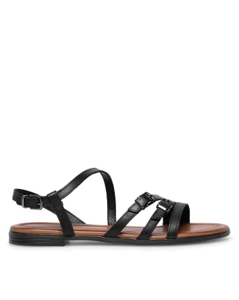 Sandale dama,  ARENA, piele naturala, negru