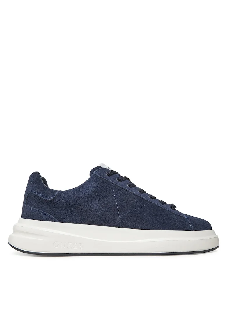 Tenisi barbati,  Blue FMTLBA SUE12, piele naturala, culoare albastra,