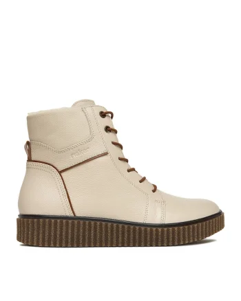 Ghete dama Y4303-80,  Piele naturala, Ecru