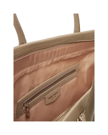 Geanta dama  CEO-Chelsea-Charm-II, bej, material textil