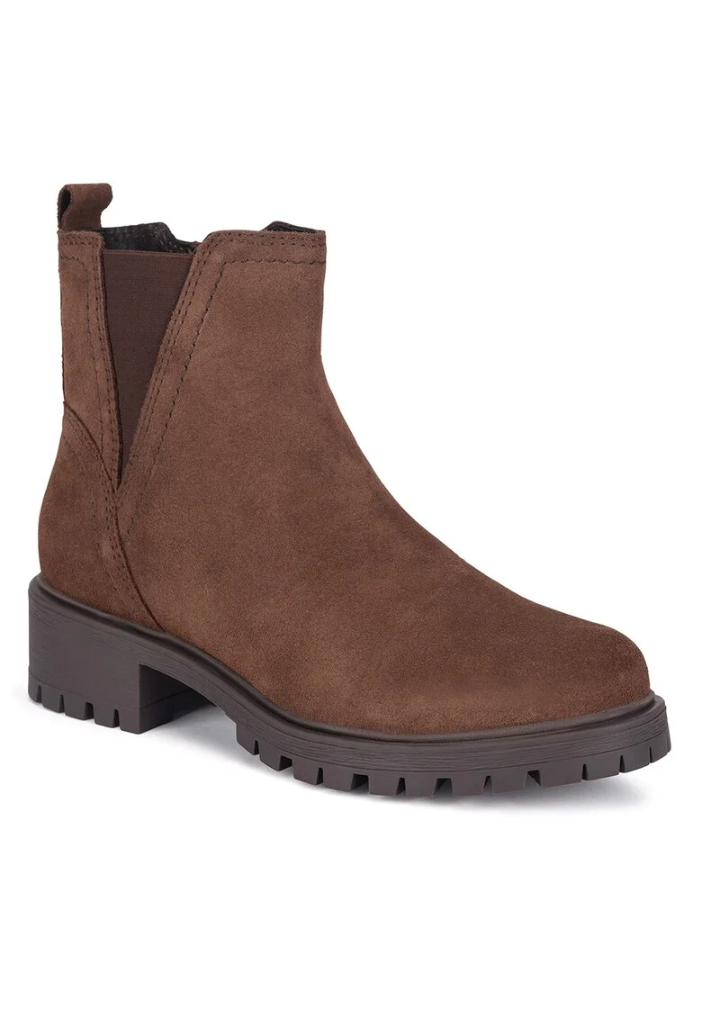Botine  pentru femei, piele naturala, maro, Maro