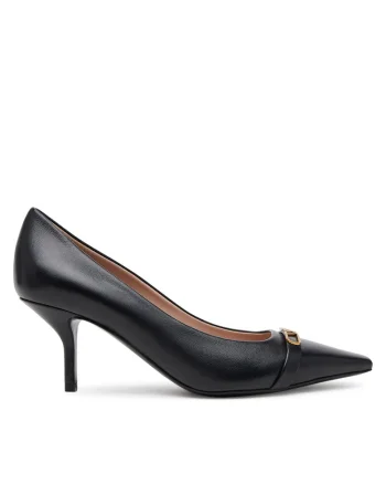 Pantofi dama,  cu toc, piele naturala, negru