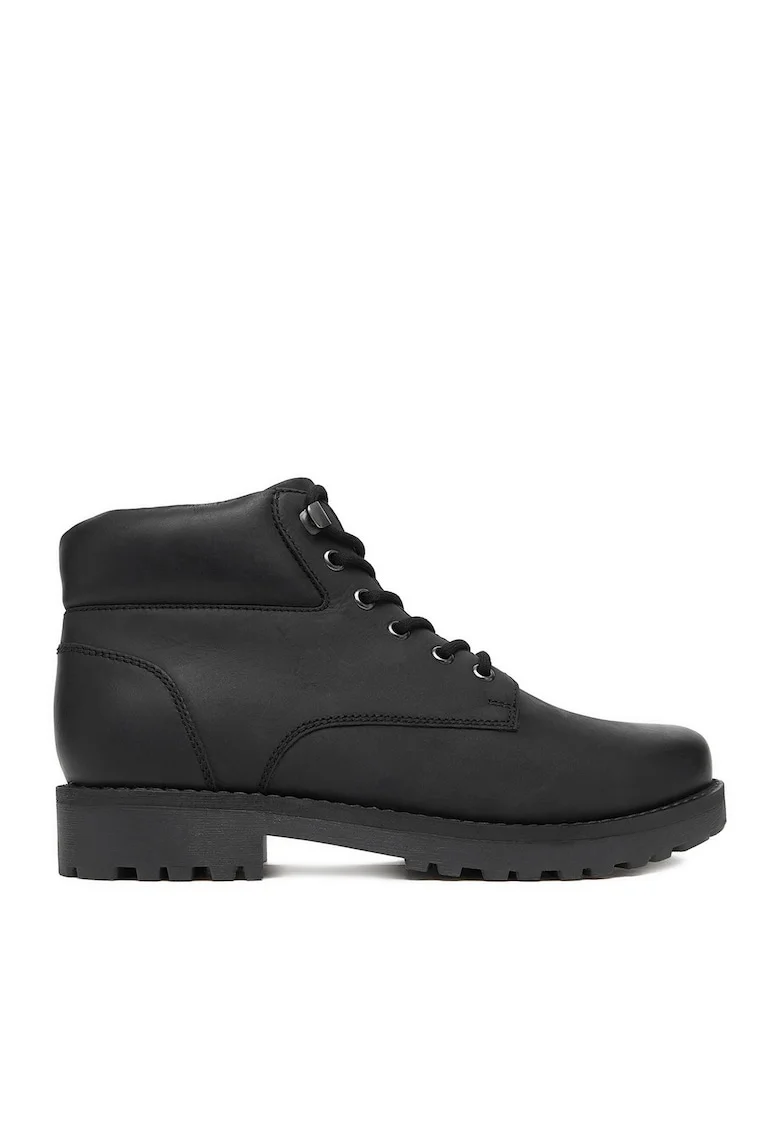 Ghete barbati,  CEO-BOWER-18 MI08, piele naturala, negru