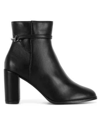 Botine dama WYL3920-1,  Textil, Negru