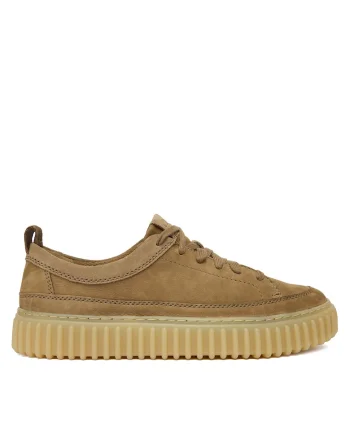 Tenisi barbati  Torhill Lace, piele naturala, maro