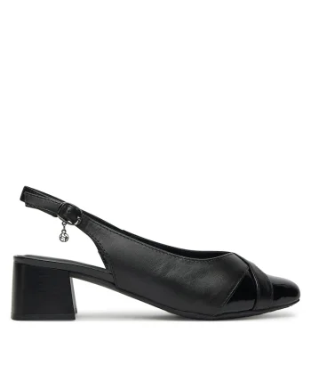 Sandale dama,  RST-AGNES-12, piele naturala, negru