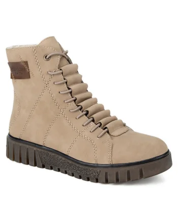 Ghete dama Y3421-20,  Piele naturala, Bej