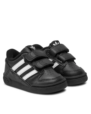 Pantofi copii,  Team Court 2 Str Cf, negru/alb, piele naturala