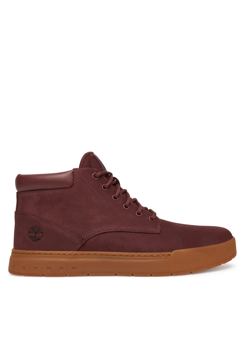 Ghete barbati  Burgundy, piele naturala, model Maple Grove