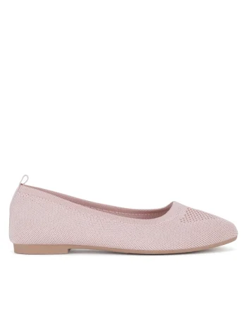 Balerini dama,  textil, roz