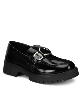 Mocasini dama,  piele naturala, negri