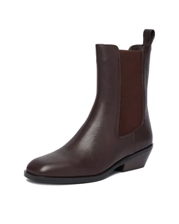 Botine dama CEO-AIDA-212-702-2,  Piele naturala, Maro,