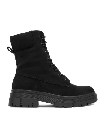 Botine dama HX22002-31,  Textil, Negru