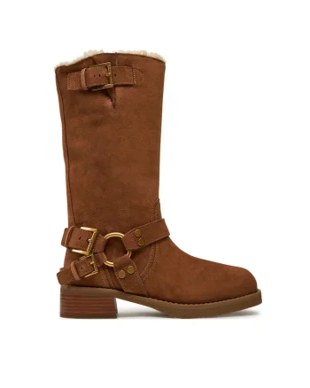Cizme dama  40F4CBFB6S, piele naturala, maro