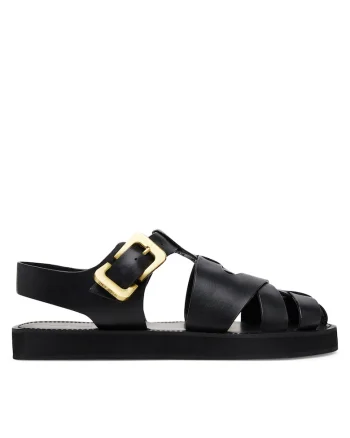 Sandale dama,  LOCK-CS882-HM-01, piele naturala, negru
