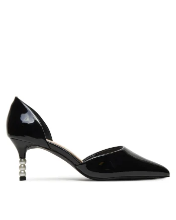 Pantofi dama,  cu toc, piele naturala, negru