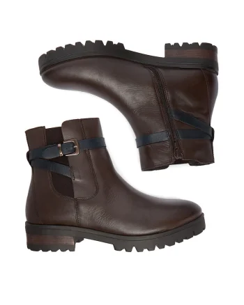Botine dama,  CEO-WI23-DAGA-01, piele naturala, maro
