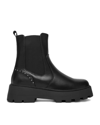Botine dama  HX22086-60, negru, sintetic