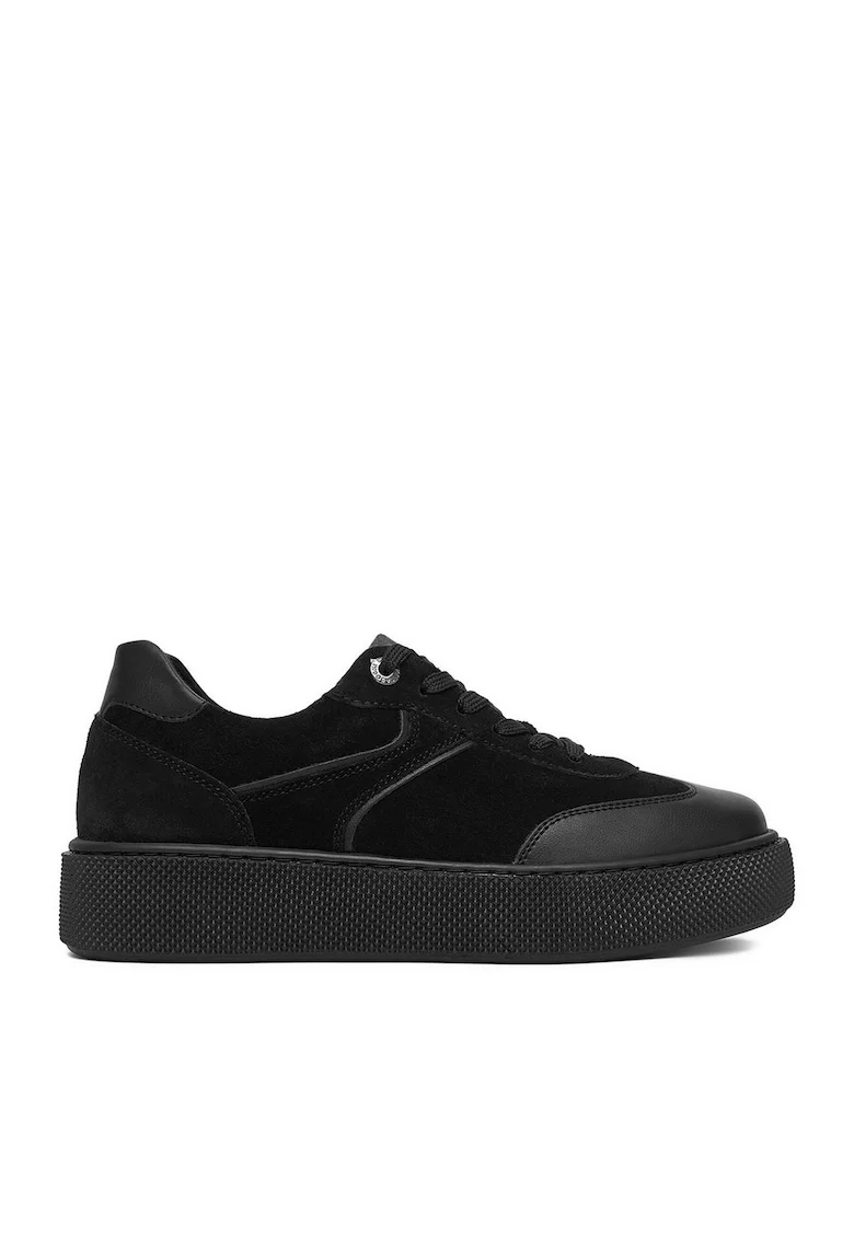 Tenisi dama,  CEO-WI23-CRICKIT-01, piele naturala, negru
