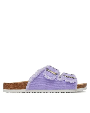Papuci fete AVO-RMT-117,  Textil, Violet