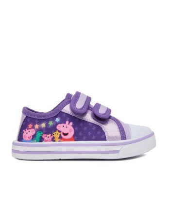 Tenisi copii,  fete, violet, material textil