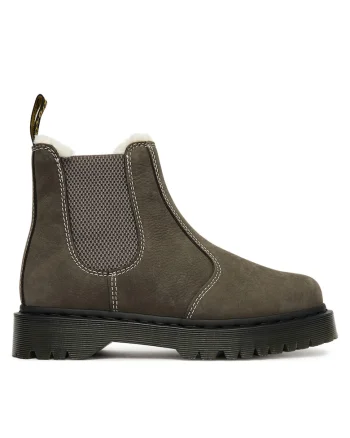 Ghete dama  Gunmetal, piele naturala, gri