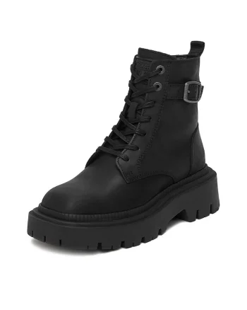 Botine dama,  piele naturala, negru CEO-WI34-JOSIA-02,