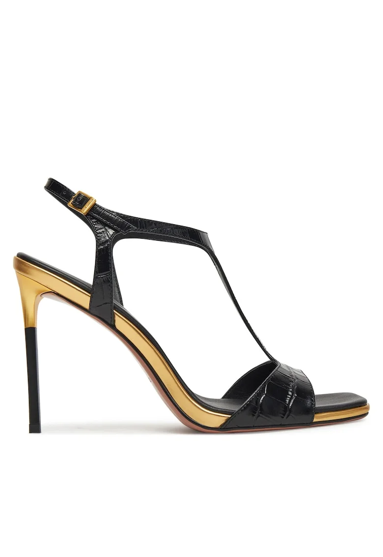 Sandale dama,  ROSEMARY-LT1520-2, piele naturala, negru