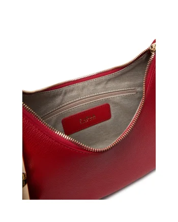 Geanta dama,  M1 Red Goccia S, piele naturala, rosie