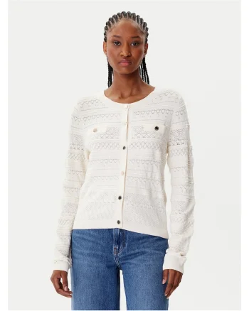 Cardigan dama  bej, pulover tricotat