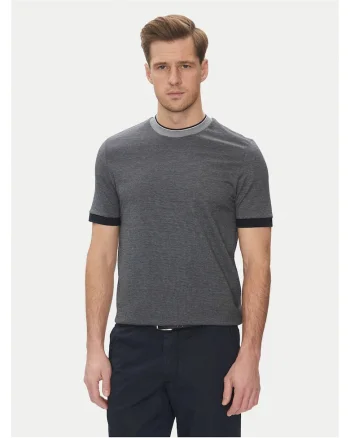 Tricou barbat  gri/bleumarin, bumbac