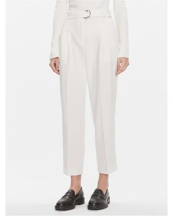 Pantaloni pentru dama  ecru, stofa