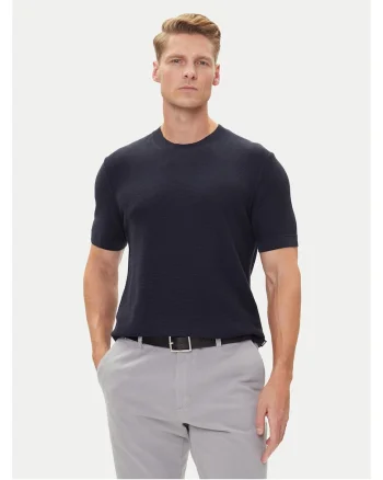 Tricou barbat,  bleumarin, din bumbac 100%
