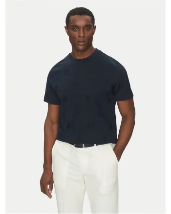 Tricou barbati,  bleumarin, din bumbac