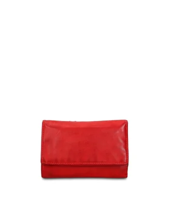 Portofel de piele Boreal, Rosu