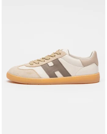 Pantofi sport din piele intoarsa cu garnituri Cool, Maro taupe/Caramel/Crem