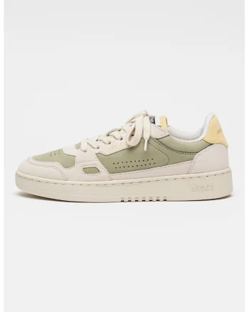 Pantofi sport din piele si piele intoarsa Dice Lo, Galben pal/Verde pal/Bej deschis